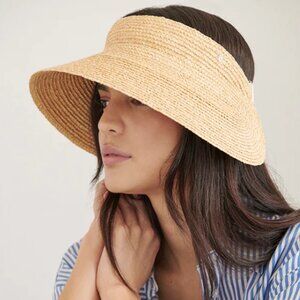 NWT Helen Kaminski Maris Raffia Visor Hat ☀️👒